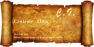 Czeiner Ilka névjegykártya